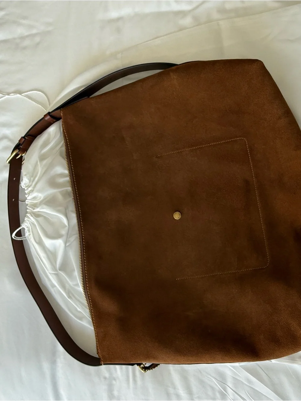 Coach Brown Suede Messenger Bag